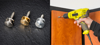 elevator pad low-profile self-tapping stud